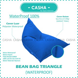 CASHA Bean Bag Triangle Waterproof - Size Medium