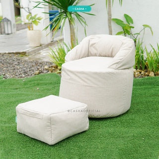 CASHA Luna Sofa Milennial + Footrest