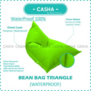 CASHA Bean Bag Triangle Waterproof - Size Medium