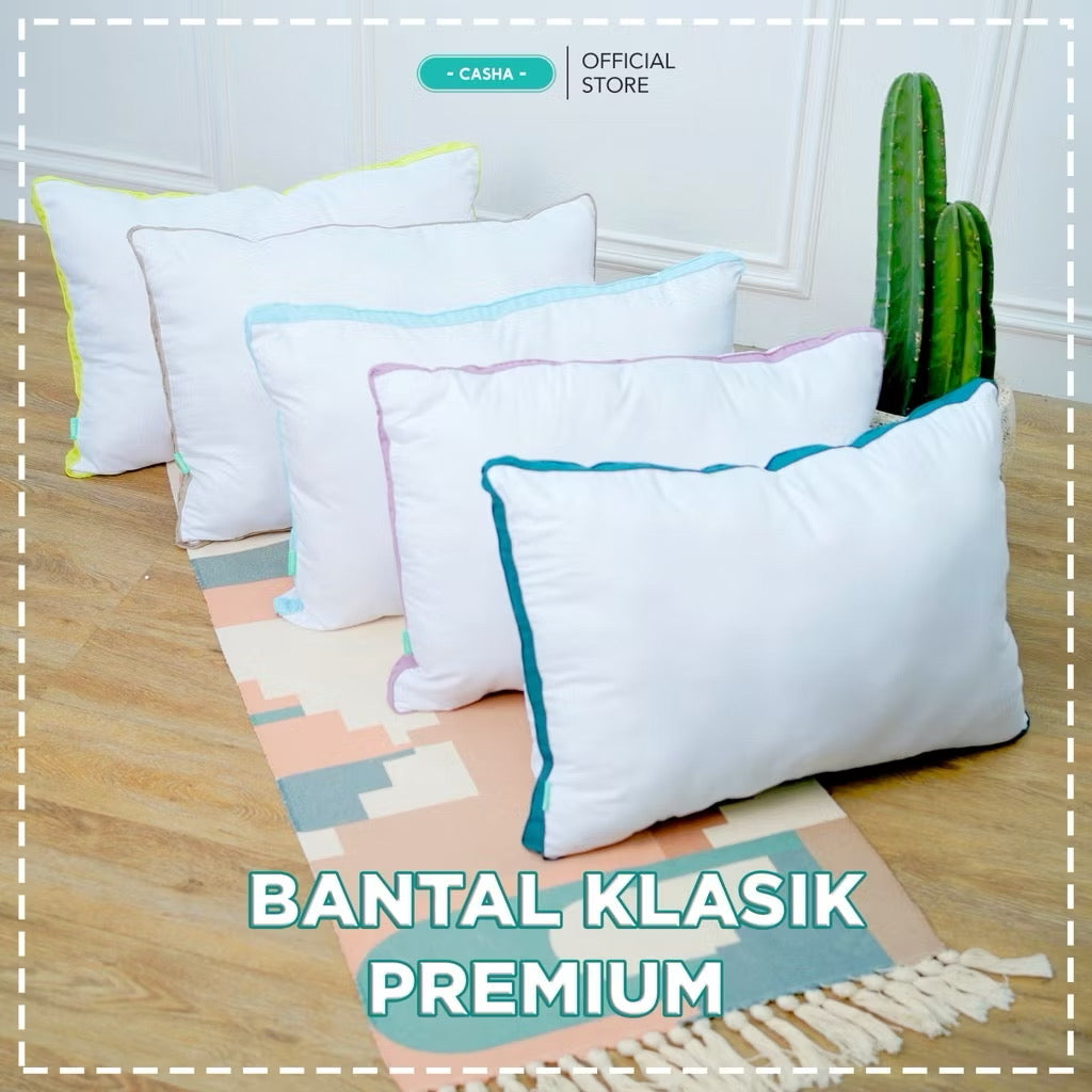 CASHA Set Bantal Klasik Premium - Bantal Tidur Anti Bakteri