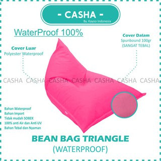 CASHA Bean Bag Triangle Waterproof - Size Medium